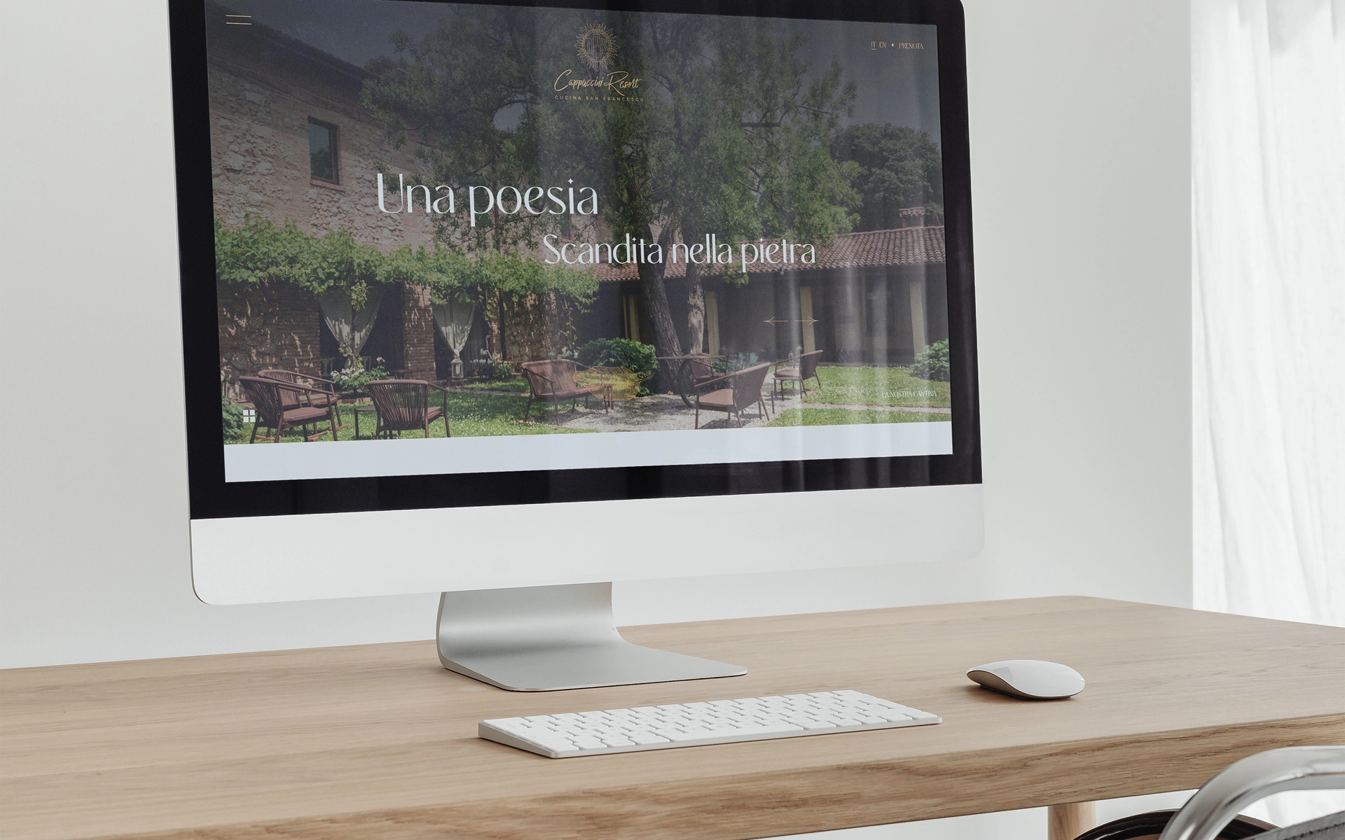 Il nuovo sito web dell’hotel Cappuccini Resort | June Graph